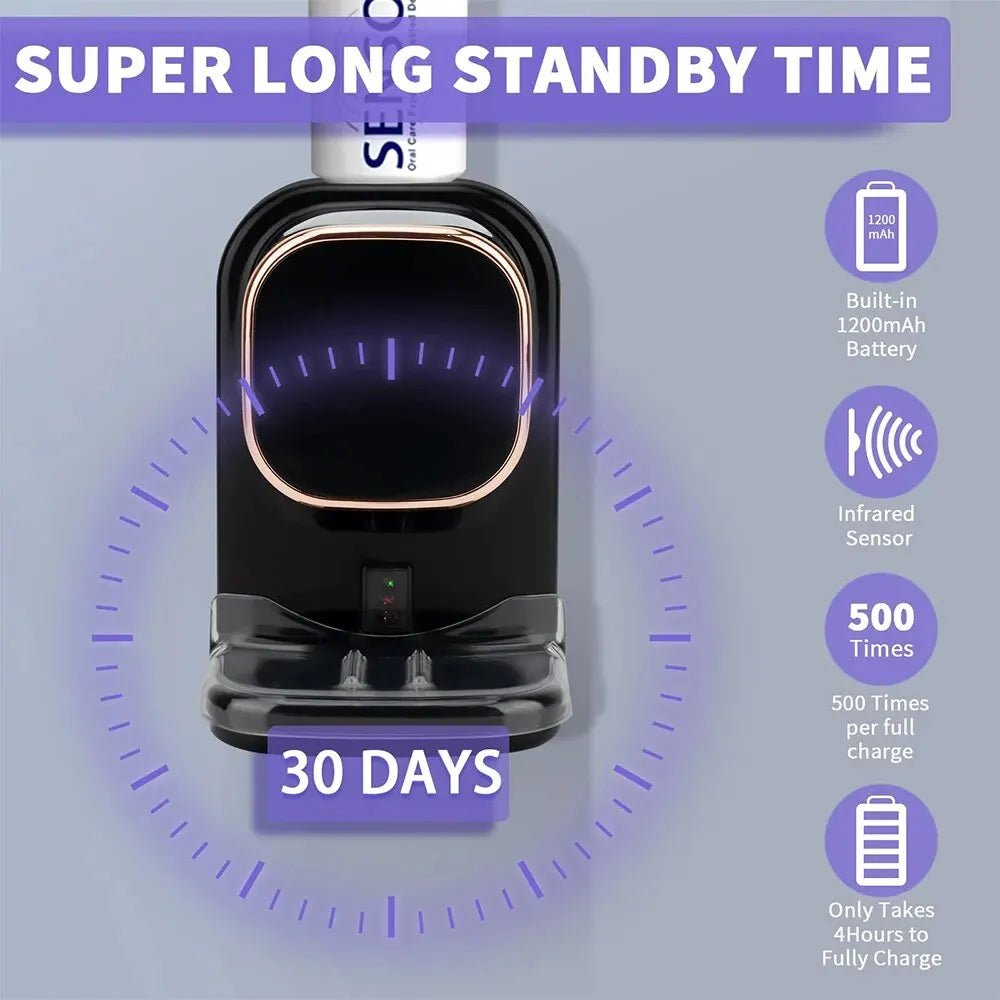 SqueezeMate – Your Essential Automated Toothpaste Dispenser!