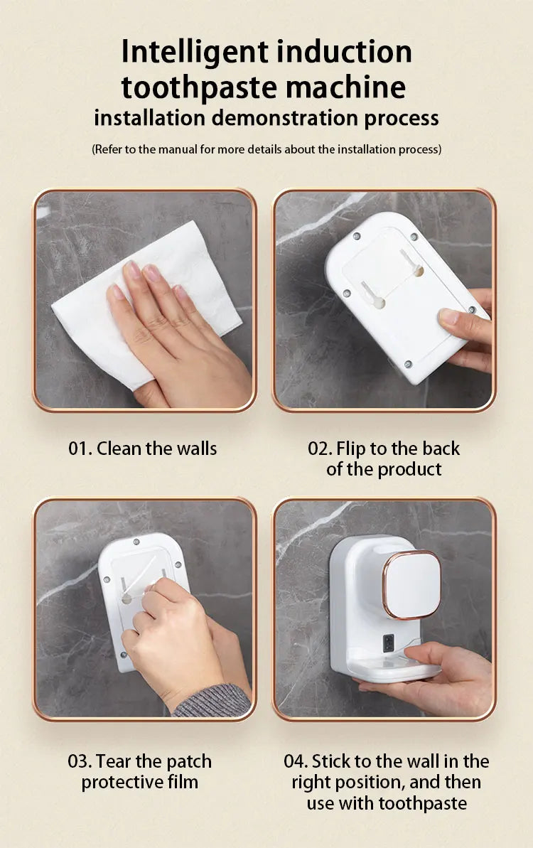 SqueezeMate – Your Essential Automated Toothpaste Dispenser!